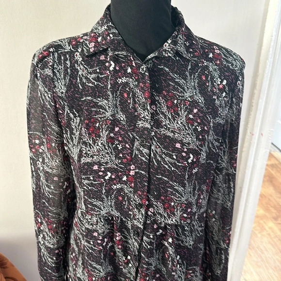 Anthropologie Boho Floral Top Size Small - Picture 6 of 8